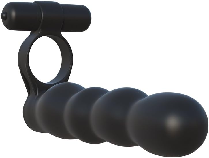 PipedreamFantasy C-Ringz Posable Partner Double Penetrator Black 17.8 cm