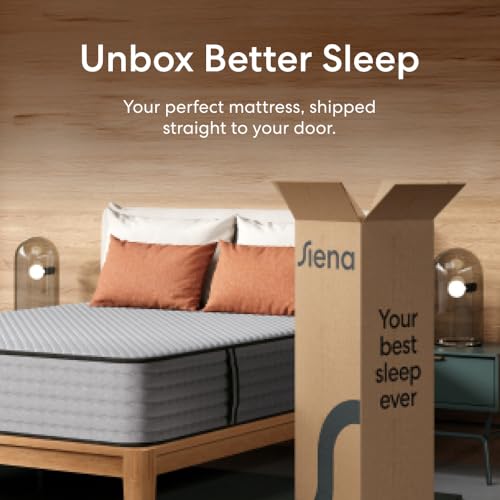 Image of Siena 12 inch Signature Hybrid Twin Mattress - Medium Firm - Memory Foam & Innerspring System - 180-Night Trial - Pressure-Relief - Mattress in a Box