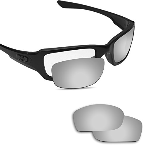 Fiskr 剥がれ防止 Oakley Fives Squared交換用レンズ 偏光レンズ -マルチオプション型