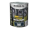 RONSEAL Direct to Metal Paint Storm Grey Gloss Peinture pour métal 750 ml