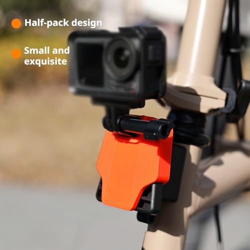 Soporte de cámara de acción para bicicleta plegable con anclaje firme 7