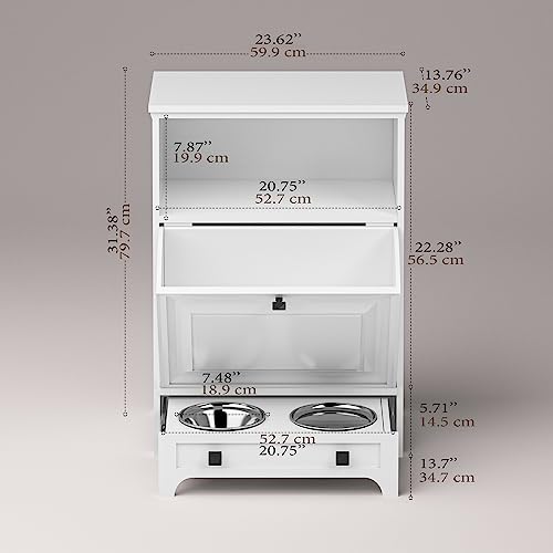 roomfitters-Modern-Pet-Feeding-Station-Furniture-with-2-Elevated-Dog-Bowls-Pull-Out-Design-Pet-Food-Cabinet-Pet-Toy-Storage-Organizer-White