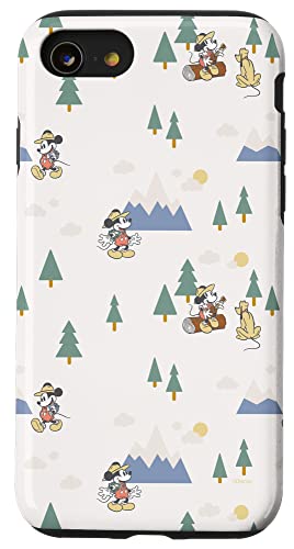 Coque iPhone 8 Disney Mickey Mouse et Pluto étui rigide de protection