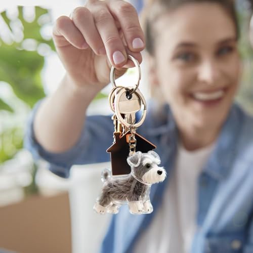 Hundehaaraufbewahrungs-Schlüsselanhänger, transparenter Kunststoffanhänger, Haustier-Memory-Kollektion für Taschen (Liegende französische Bulldogge)