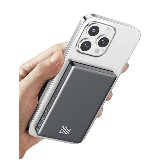 PowerBank Magsafe Power Bank 10000mAh, Mini PowerBank Wireless 20W Ricarica Rapida con Ingresso e Uscita USB C, Caricatore Portatile Magnetico per iPhone 16/15/14/13/12 Pro Max/Mini/Plus
