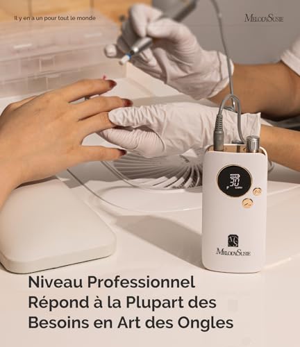 MelodySusie Clip-On SC320F Ponceuse pour Ongles sans fil pour Débutants – vue 7