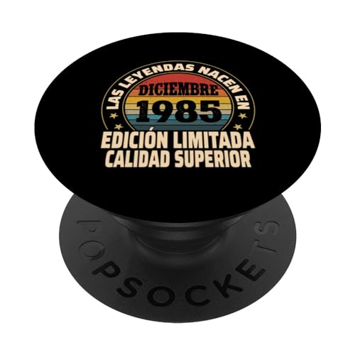 Edición Limitada Diciembre 1985 - Cumpleaños 39 Años PopSockets PopGrip Intercambiable