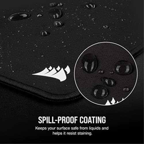 Corsair MM350 PRO Extended XL Premium Spill-Proof Cloth Gaming Mouse Pad – 36.6” Width x 15.7” Height Surface – Black by Corsair - Used condition - Image 3