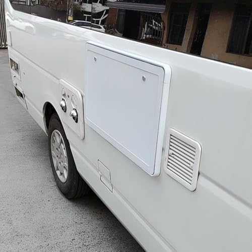 Folding RV Caravan Table 31.5" x 24" - Aluminum Alloy Wall-Mount Flip Down Desk, Lockable, Space-Saving, Portable, Ideal for Outdoor Camping & Travel (Black, 600x450x25mm)