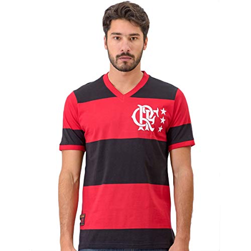 Camisa Flamengo Braziline Lib Rubro Negra Masculino