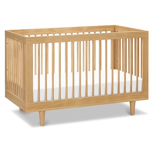 Image of DaVinci Marley 3-in-1 Convertible Crib in Honey, Greenguard Gold and FSC® Certified