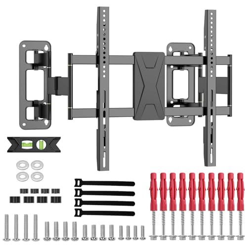 NOAEOU Corner TV Wall Mount for Most 40-86 inch TVs up to 90KG Full Motion Corner TV Mount with Dual Articulating Arms Corner TV Bracket Max VESA 600x500mm