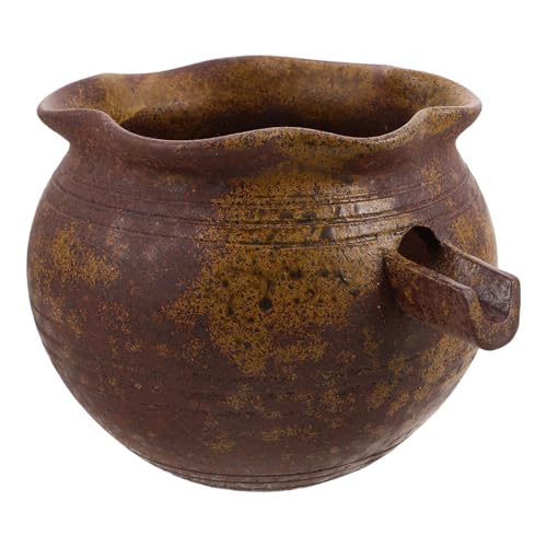 UKCOCO Fontaine à Jet Eau pour Bassin Cascade de Jardin Céramique Vasque Extérieur avec Circuit Fermé Élément Décoratif pour Point Eau