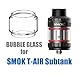 vaportown Ersatzglas kompatibel mit Smok T Air Verdampfer Glas Bulb Pyrex Ersatz für Smoktech T-Air Bubble Glass Tank (2 Stück)