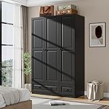 Black Armoire Wardrobe Closet...