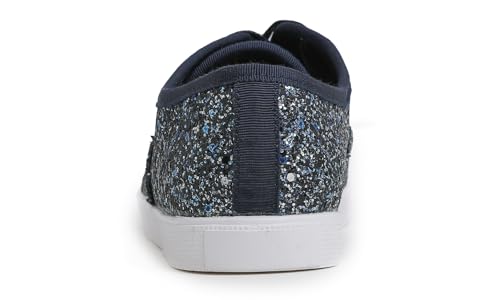 Image of FEVERSOLE Women's Fashion Dress Sneakers Party Bling Casual Flats Embellished Shoes