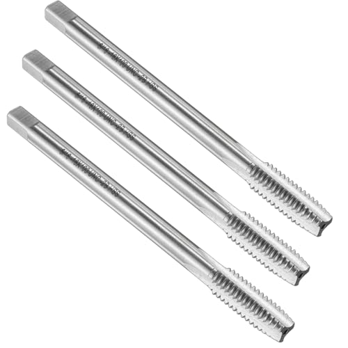 uxcell 3pcs Straight Flute Screw Taps 5/16-18 UNC 2B Thread 4