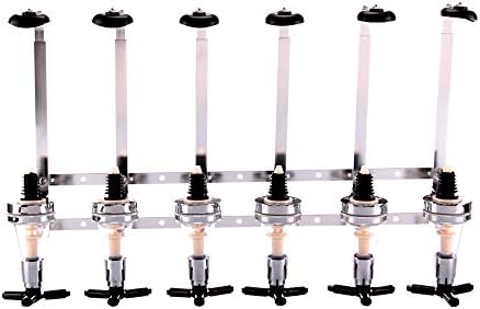 KingSaid 6 Bottle Optics for Spirits Bar Drink Dispenser Wall Mounted Wine Stand Rack for Home Kitchen Bar