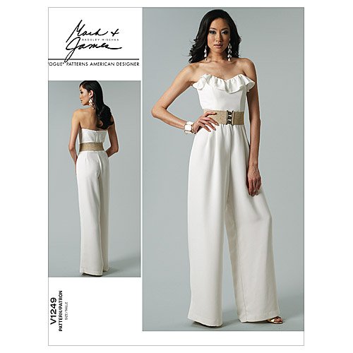 VOGUE PATTERNS V1249 Misses' Jumpsuit, Size EE (14-16-18-20)