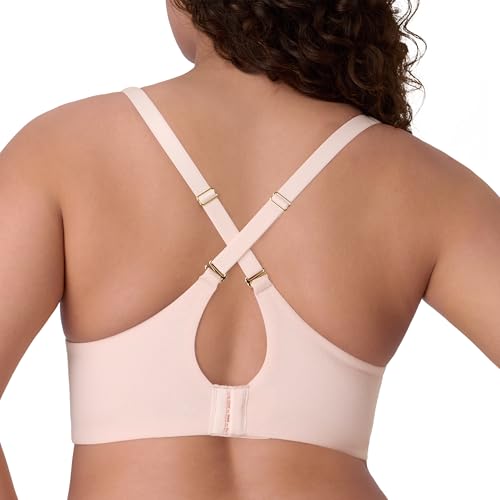 Bali Women's, Cotton Collection 2-ply Underwire Bra, Moisture-Wicking, Full Coverage, Convertible Straps3