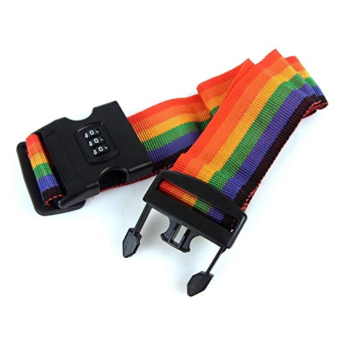 Preisvergleich Produktbild Koffergürtel mit Zahlenschloß 5cm x180cm Kofferband Gepäck Gürtel Urlaub Band