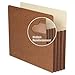 3 1/2" Exp Pocket w/Tyvek, Straight, Letter, Manila/Redrope, 10/Box