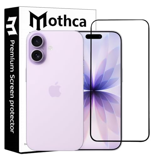 Image of Mothca Military-Grade Tempered Glass Screen Protector Compatible for iPhone 17 with Edge to Edge Coverage - Case Friendly, Anti-Scratch & Bubble-Free Installation Kit