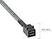 10Gtek Mini SAS SFF-8643 to U.2 SFF-8639 Cable, PCIe 4.0 X4 85 Ohm with 15-Pin SATA Power for NVMe SSD Hot-Swap, 0.75~0.8m(2.46~2.62ft)