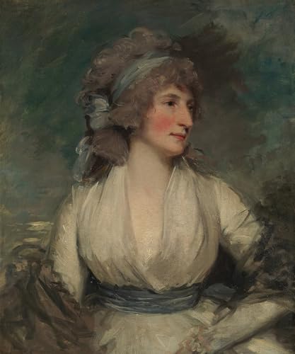 Tableau Hoppner Portrait of a Woman : impression sur toile vintage de prestige en 60x90cm