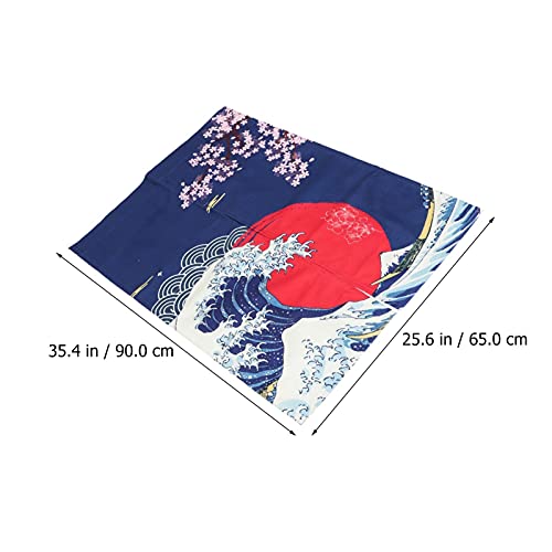 UPKOCH Douchegordijn Eenvoudige partitie gordijn Premium partitie gordijn (blauw) - Image 3