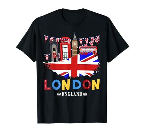 Idée souvenir de Londres pour enfants et souvenirs britanniques anglais T-Shirt