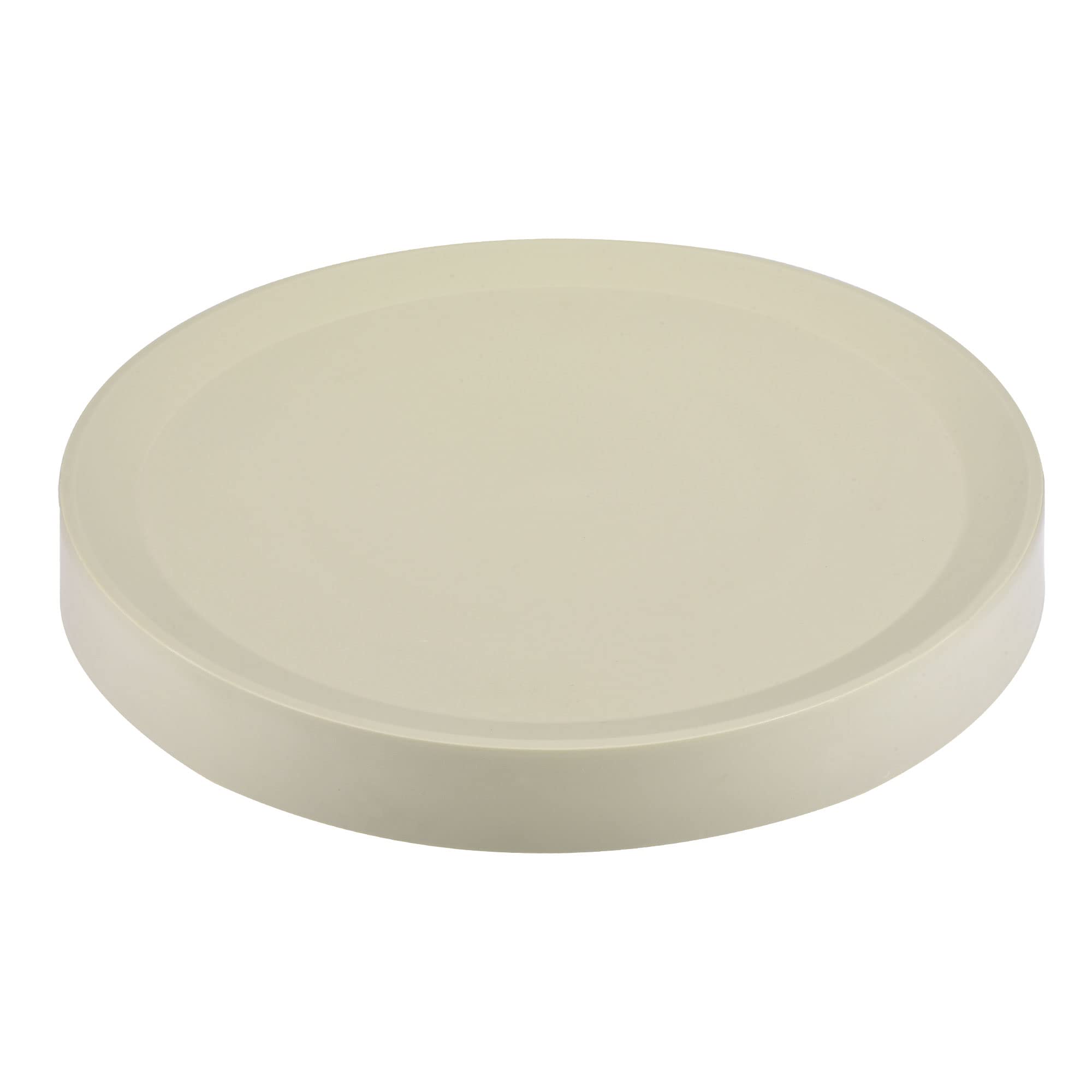 sourcing map Planta Palet con Invisible Ruedas 13 Pulgadas Redondo Plástico Rodante Maceta para Interior Exterior, Beige
