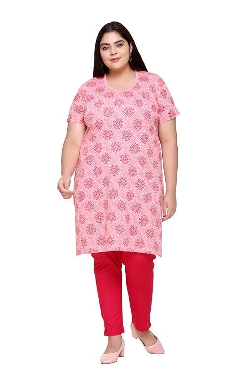 Image of In Love Women's Plus Size Cotton Printed T-Shirt with Pocket - Combo Pack of 2