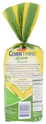REAL FOODS CORN THIN SESAME ORG, 5.3 OZ (6 pack) - image 3