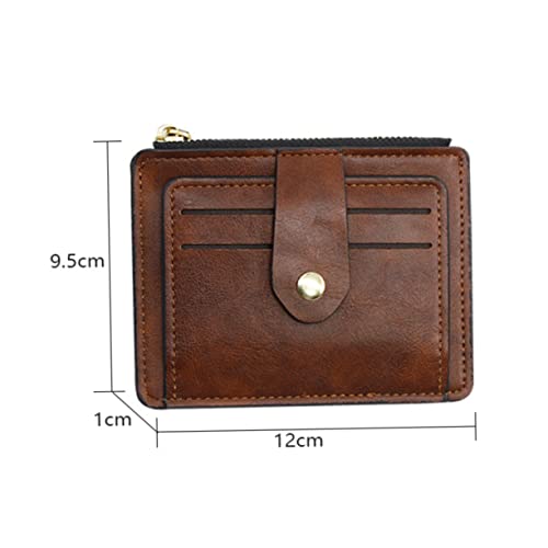 Simple Pu Leather Multi-card Wallet for Women Stylish Zipper Buckle Clutch Brown for Daily Use Parties Office Fashion Wallet for Credit Id Cash Storage2