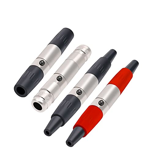 Connecteur XLR 4 broches pour réparer vos câbles de micro abîmés, pack de soudure complet
