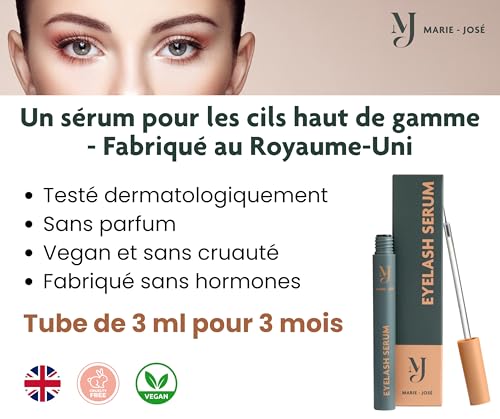 Sérum pour cils Marie-José 3 ml la solution pour des cils plus longs sans irritation
