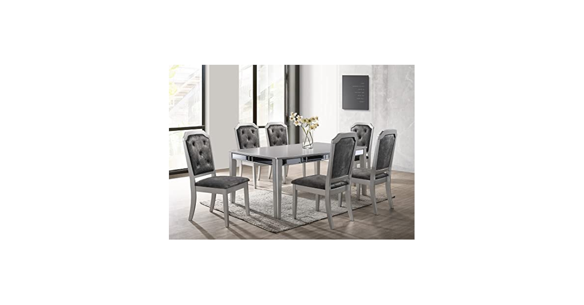 Amazon.com - GTU Furniture Set for 6 Mirror Trim Rectangular