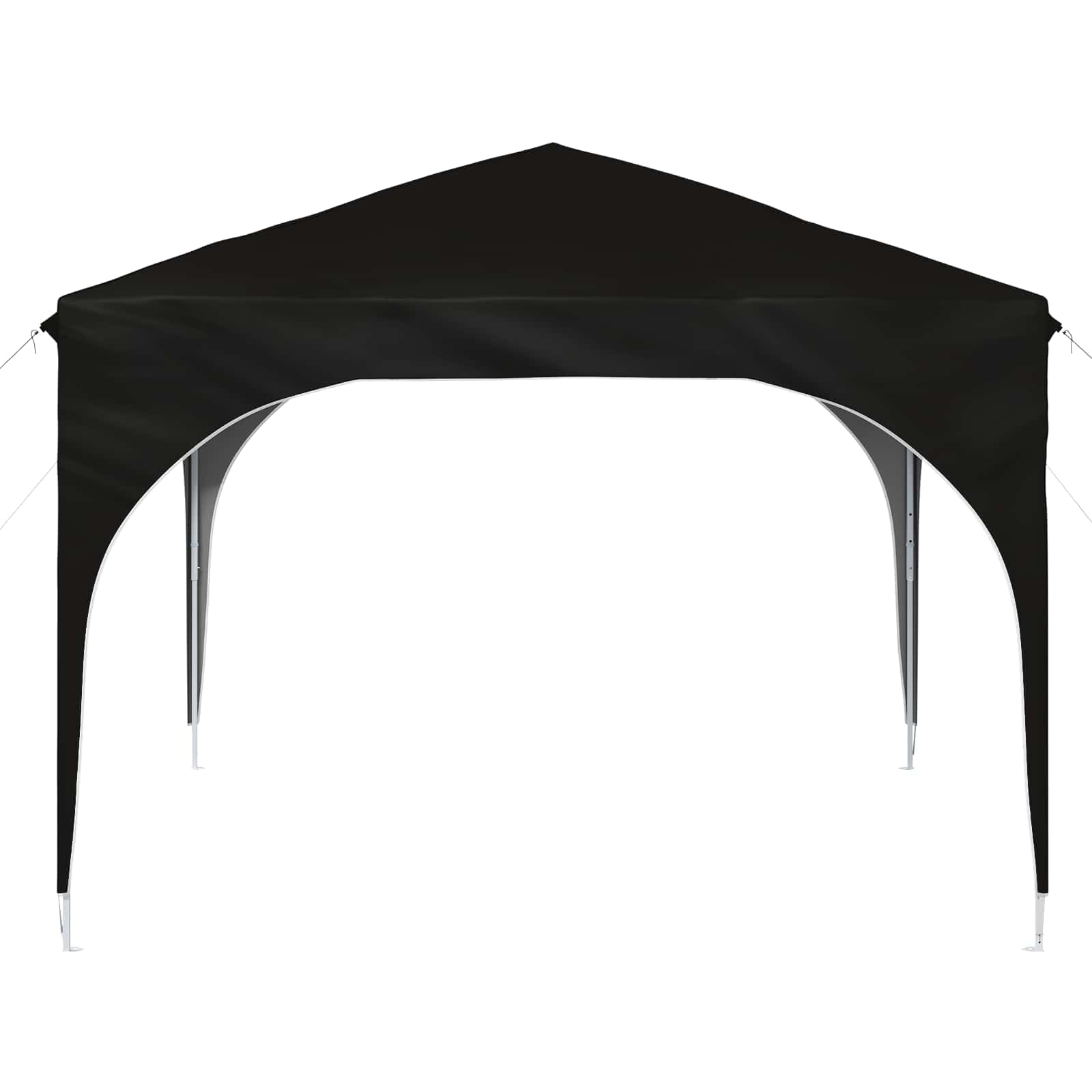 Namiot imprezowy Pop-up 290 x 290 x 245 cm, czarny, z tkaniną Oxford 210D, ochrona przed promieniowaniem UV, wodoszczelny, składany, stabilny stalowy stelaż, z regulacją wysokości, łącznie