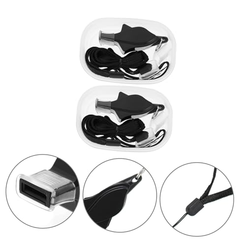 2 silbatos de acero inox. para árbitro deportivos y exteriores miniatura 3