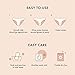 Rael Reusable Panty Liners Menstrual, Organic Cotton Cover, Period Essential, Cloth Pantyliner for Women, Washable, Soft and Thin, Leak-Free, Washing Machine Safe (5 Count, Brown)