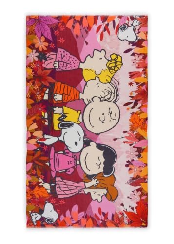 CODELLO X Peanuts XL-Character-Schal, Beere-Mehrfarbig