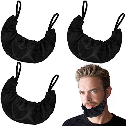 3Pcs Beard Cover, Facial Hair Apron, Beard Headband, Adjustable Beard Guard