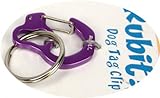 Rubit The Easy Dog Tag Curve Shape Switch Clip, Small, 0.85-Inch Diameter, Purple
