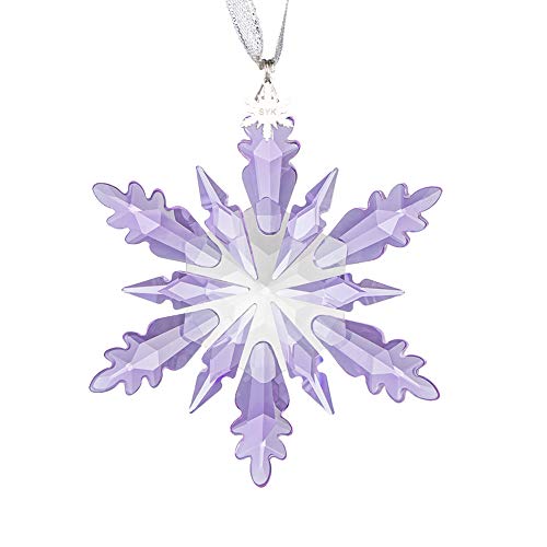 SIYOUKI Ice Angel Christmas Ornament with Gift Box, Crystal Snowflake Annual Winter Star,Pendant