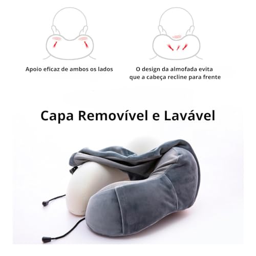 ALMOFADA DE PESCOÇO TRAVESSEIRO PARA VIAGEM NASA (Rosa)