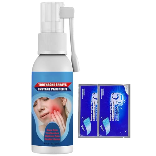 Alivia el Dolor de las Encías,Spray Bucal Gingival,Spray para el Cuidado de las Encías,Aerosol para el Cuidado Bucal Aliviar,Dolor Encías Dolor Spray,Spray Portátil De Dolor De Muelas,20ML