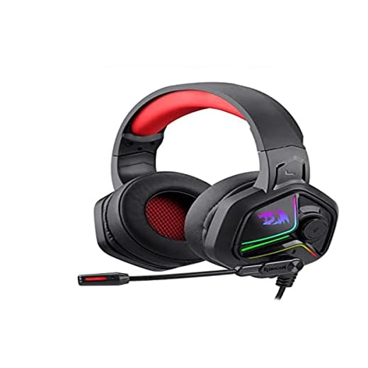 Headset Ajax H230 RGB | Redragon, preto/vermelho, UNICO