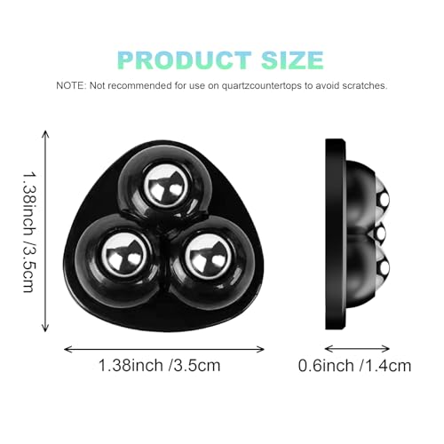 Image of Self Adhesive Appliance Sliders 8 Pack Kitchen & Furniture Rollers | Move Small Appliances Easily 360 Glide No Tools Peel Stick 12lbs Per Wheel