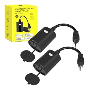 Minoston Outdoor Smart Plug, Matter Smart Plug, Smart...